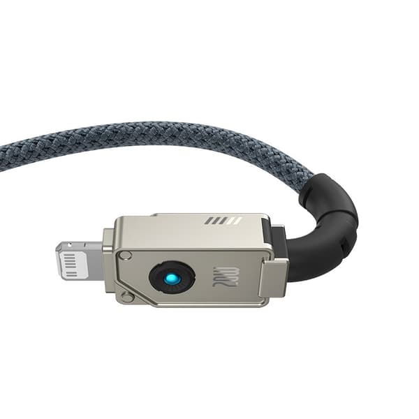 Baseus Ubrydeligt USB C til iP-kabel 1 m 20 W Hvid