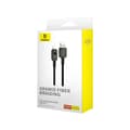 Miniatyrbillede 7 af 8: Baseus Ubrydeligt USB A til iP-kabel 1 m 5V-2.4A Sort