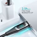 Miniatyrbilde 2 av 5: INF Svart 4-i-1 USB-ladekabel for flere enheter