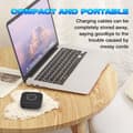 Miniatyrbillede 1 af 6: INF 60W PD Hurtigopladning 6-i-1 Optrækkeligt Multi USB-kabel Sort