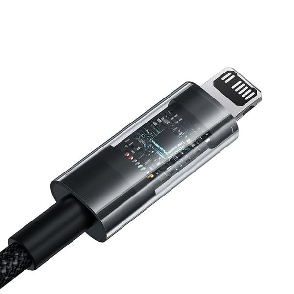 Baseus Gem USB-C till iP snabbladdningskabel 1 m 20 W Svart