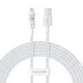 Miniatyrbild 1 av 7: Baseus Gem USB till IP 2.4A snabbladdningskabel 2 m Vit