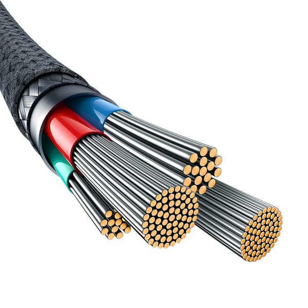 Baseus Ubrydeligt USB A til USB C kabel 2 m 100 W Hvid