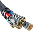 Miniatyrbillede 6 af 8: Baseus Ubrydeligt USB A til USB C kabel 2 m 100 W Hvid