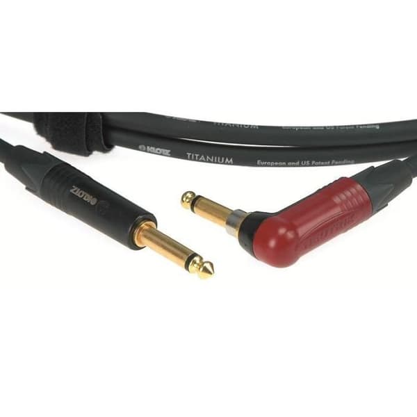 Ljudkabel - KLOTZ - TIR-0300PSP - 6,3 mm jack - Dubbel isolering - Svart färg