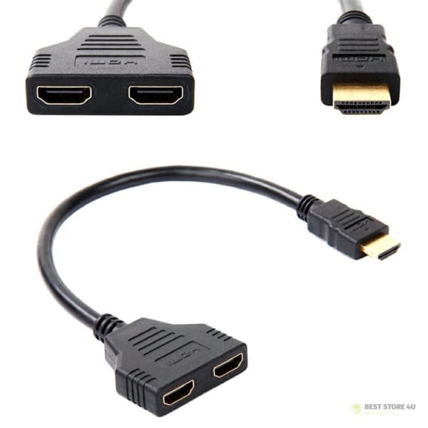 AK316 HDMI-splitter för 2 FullHD-portar