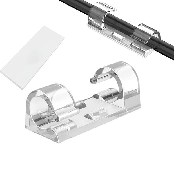 Selvklæbende kabelklemme 4-6 mm 20-pak