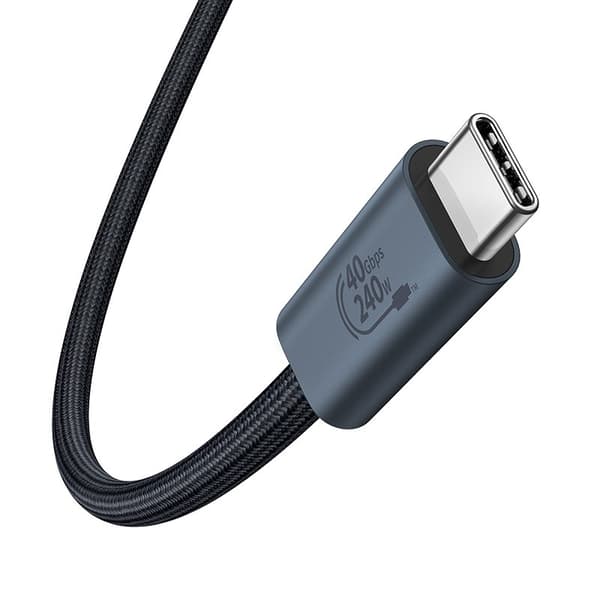 Baseus USB C - USB C -datakaapeli 1 m 240 W Musta