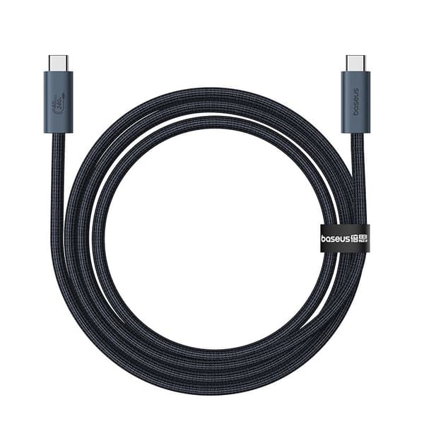 Baseus USB C - USB C -datakaapeli 1 m 240 W Musta