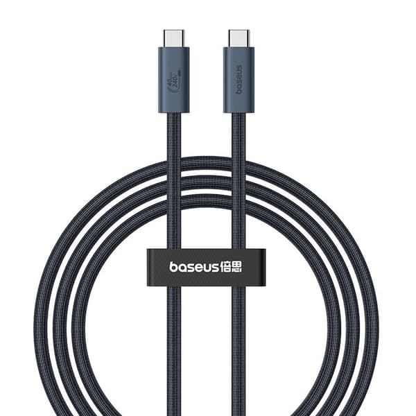 Baseus USB C - USB C -datakaapeli 1 m 240 W Musta