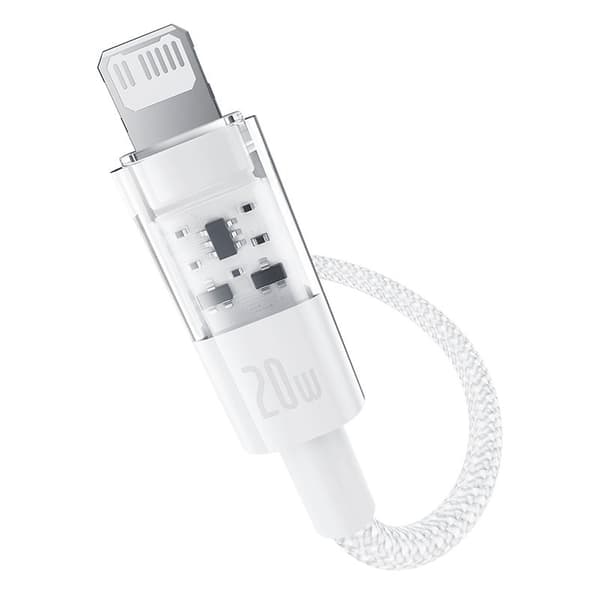 Baseus Gem USB-C til iP hurtigopladerkabel 1 m 20 W Hvid