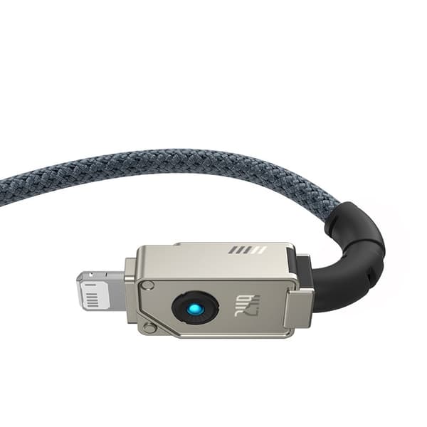 Baseus Okrossbar USB A till iP-kabel 1 m 5V-2.4A Vit