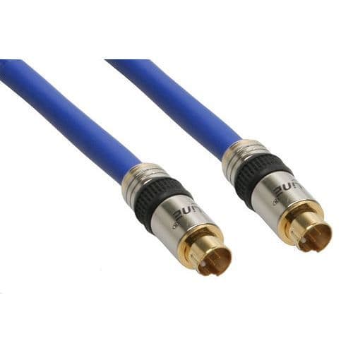 INLINE - S-VHS PREMIUM-kabel, guldplugg, 0,5m
