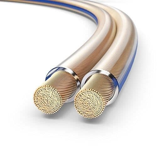 PureLink SP020-025 högtalarkabel 2 x 4,0 mm² (99,9 % OFC solid koppar 0,10 mm) Hifi-högtalarkabel, 25 m, tr SP020-02