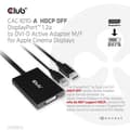 Miniatyrbild 4 av 4: CLUB3D CAC-1010-A VIDEOKABEL OCH ADAPTER 0,6 M DISPLAYPORT DVI-D +