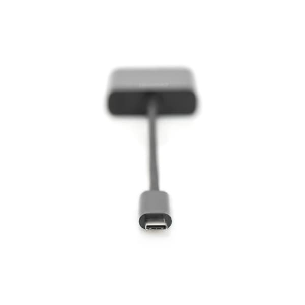 Digitus DA-70852, 0,15 m, USB C, HDMI typ A (standard), hane, hona, rak