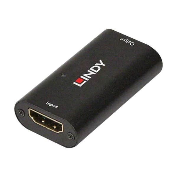 LINDY HDMI 2.0 18G UHD-HDR Repeater-Extender HDMI Audio Video Extender 19-stifts HDMI typ A - 19-stifts HDMI...