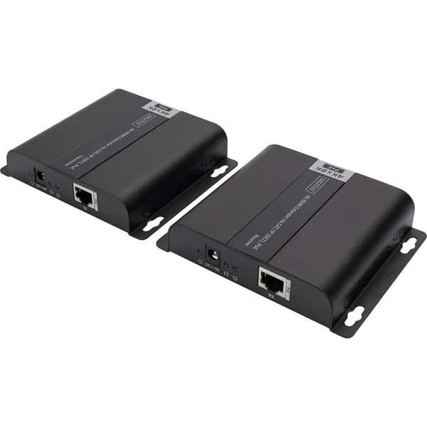 Digitus 4K HDMI Extender Kit Via IP/Cat 5.6 (120m) Helt POE-driven UHD 4K/30Hz - DS-55124