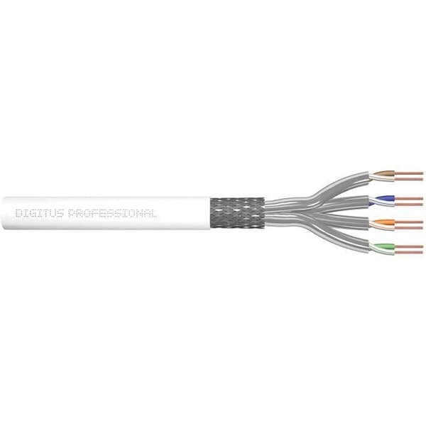 DIGITUS Cat.7 S/FTP installationskabel, 305 m, simplex, Dca - DK-1743-VH-305-MF-W
