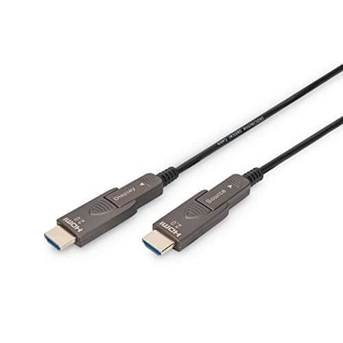 15 m HDMI-kabel - DIGITUS AK-330127-150-S - HDMI Typ A (Standard) - HDMI Typ D (Mikro) - Svart