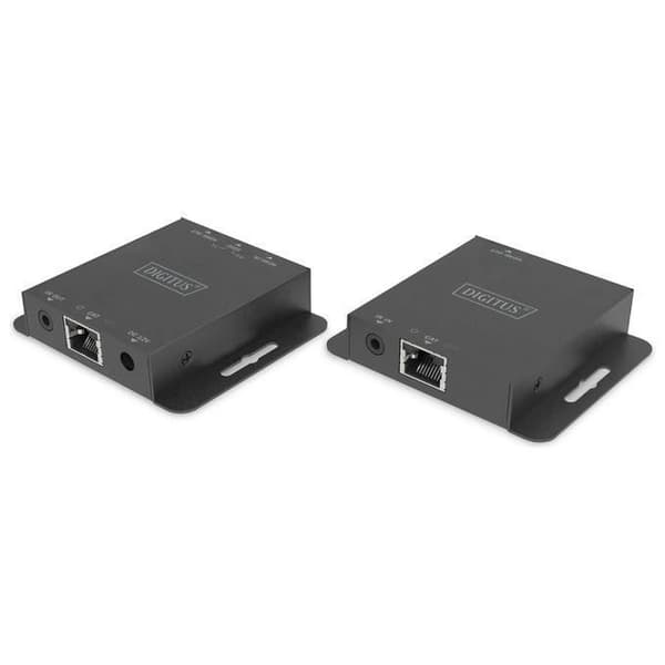 DIGITUS 4K HDMI Extender Set - Upp till 70 m räckvidd - 4k-30Hz - HDMI 1.4 - HDCP 1.4, EDID, PoC - IR-överföring - HDMI-loopout - C