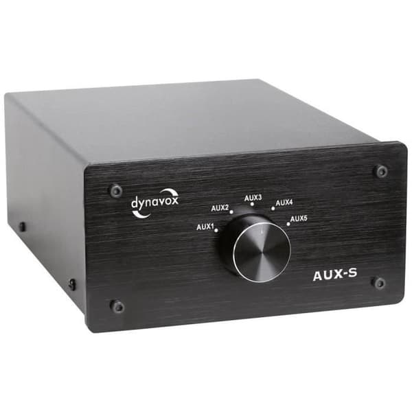Dynavox AUX-S Switch RCA-ljud svart