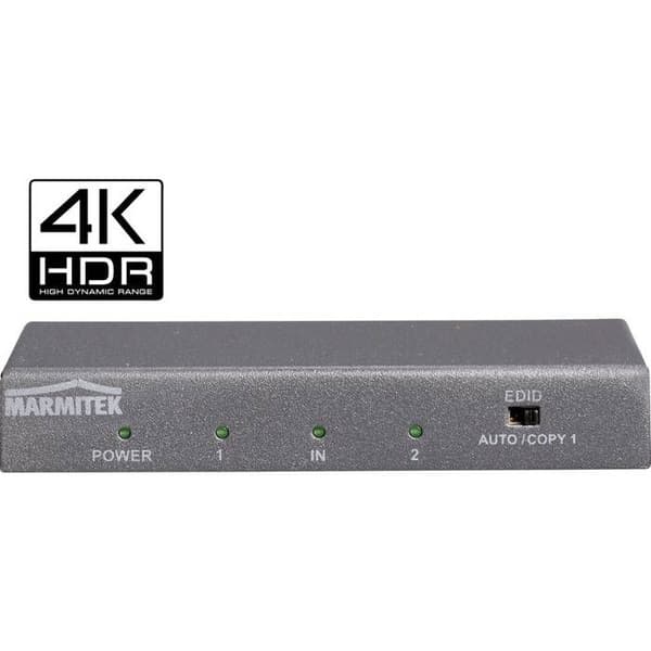 Video-ljud splitter - Marmitek - Split 612 UHD - 2 x HDMI - Dolby Atmos - Integrerad equalizer