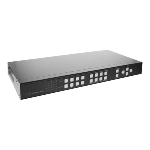 InLine 4x4 Multi-View HDMI Matrix Switch 4 IN 4 OUT Videovägg FullHD Video-Audio Switch Stationär dator