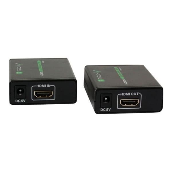 Längdare för ljud och video - techly - HDMI Full HD 3D förlängare - 60 m - Svart - HDMI-kontakt