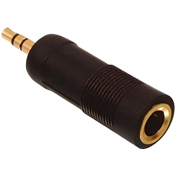 3,5 mm stereo hane till 6,35 mm hona jack-adapter