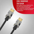 Miniatyrbild 1 av 3: Ljud-/videoanslutningar Monsterkabel HDMI-KABEL M1000 UHD 4K HDR 22,5GBPS 1,5M