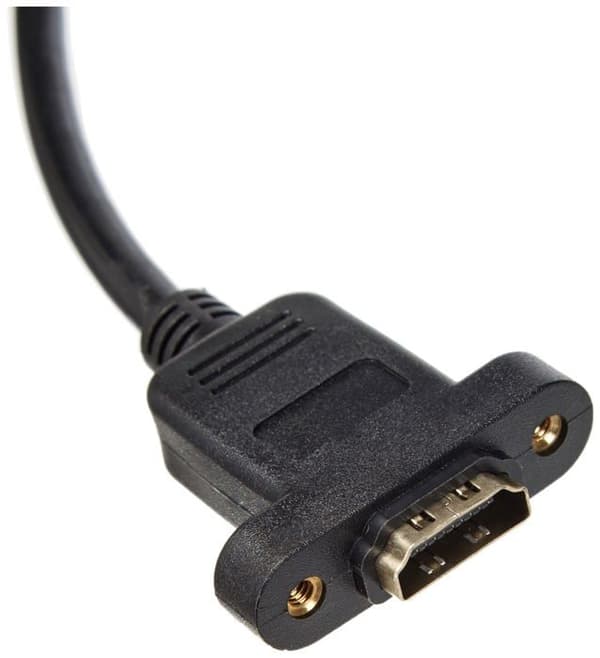 Kabel - tv - video - ljudkontakt System-s HDMI hane till HDMI förlängningskabel för HDMI ingångspanel 35 cm