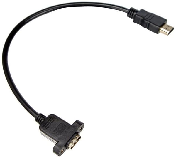 Kabel - tv - video - ljudkontakt System-s HDMI hane till HDMI förlängningskabel för HDMI ingångspanel 35 cm