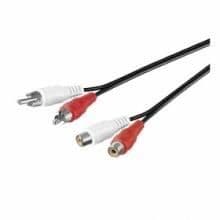 Kablar Tillbehör - 50027 Stereoförlängningskabel 2 X Cinch 5m Längd