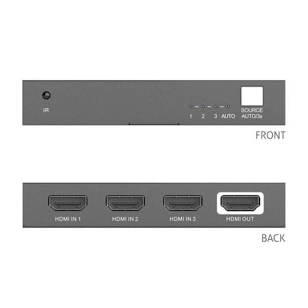 PureTools Pt-Sw-Hd3A Switch 3X1 - 4251364718421