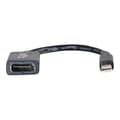 Miniatyrbild 2 av 3: C2G Mini DisplayPort till DisplayPort Adapter Converter DisplayPort-kabel Mini DisplayPort (M) till DisplayPort (F) 15 cm svart