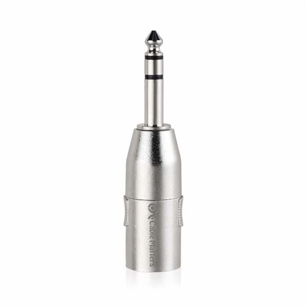 Kabel är viktigt - 500046x2-E - (Pack med 2 XLR Jack Adapter, 6,35 mm till XLR hane Adapter - Hane till Hane