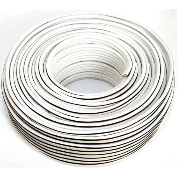 Seki H högtalarledning 2 x 4 mm² Vit 50 m - 312003