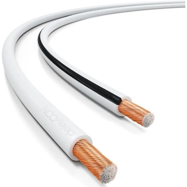 Högtalarkabel - deleyCON - 100m - 2x 2,5mm² - Aluminium CCA - Flexibel och lätt att installera