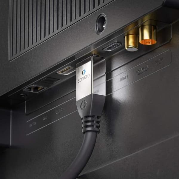 Sonero Premium 15m Aktiv HDMI-kabel med hög hastighet med Ethernet 4K UHD 60Hz 18Gbps svart