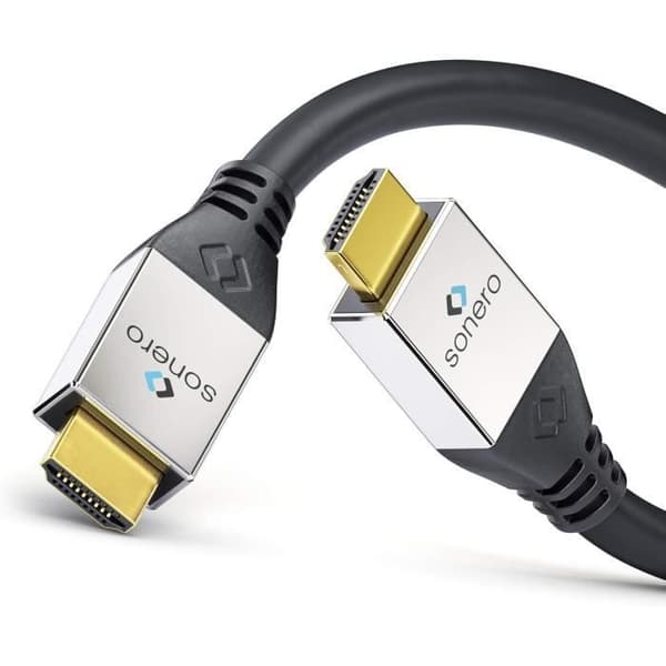 Sonero Premium 15m Aktiv HDMI-kabel med hög hastighet med Ethernet 4K UHD 60Hz 18Gbps svart