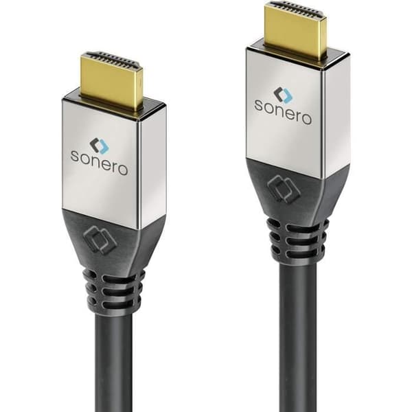 Sonero Premium 15m Aktiv HDMI-kabel med hög hastighet med Ethernet 4K UHD 60Hz 18Gbps svart