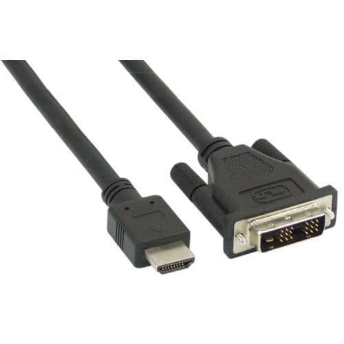 INLINE - Kabel HDMI till DVI 18+1-uttag, 2m