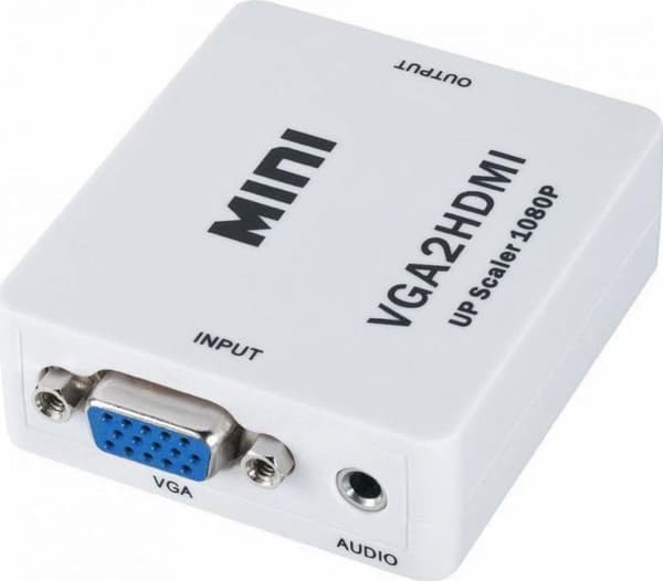 Kabel - tv-anslutning - video - ljud Noname - ZLA0795 - AV-adapter D-Sub (VGA) - HDMI + Jack 3,5 mm vit ()