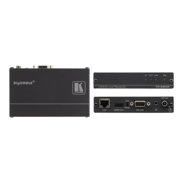 Kramer DigiTOOLS TP-580R Video-Audio-Infrared-Serial Extender upp till 70m 1U