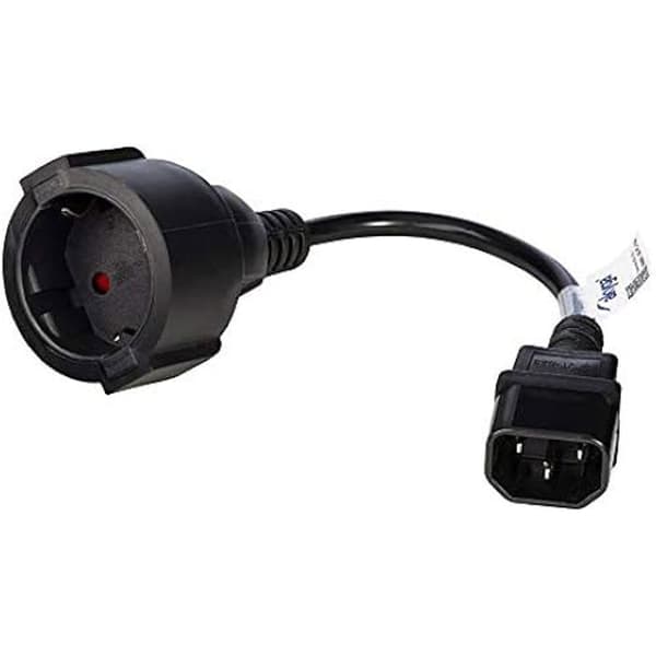 Strömförsörjningskabel Schuko - AKYGA - AK-PC-10A - 3 Poler IEC C14 - EU CEE 7/4 - 15 cm Svart