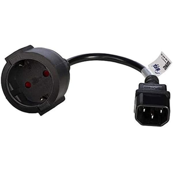 Strömförsörjningskabel Schuko - AKYGA - AK-PC-10A - 3 Poler IEC C14 - EU CEE 7/4 - 15 cm Svart