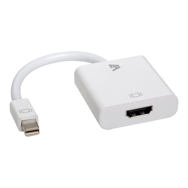 V7 CBL-MH1WHT-5E A/V-kabel - 17 cm HDMI/Mini DisplayPort - För bildskärm, projektor, etc.