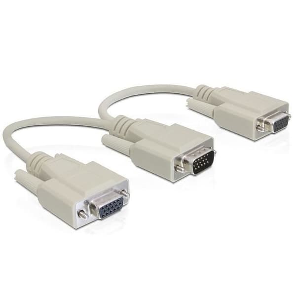 Delock VGA-adapter - 2 x VGA hona - 20 cm