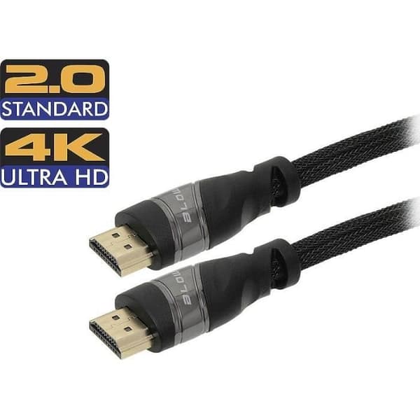 BLÅS HDMI-HDMI PREMIUM SVART 4K 2.0 3M PROLECH 92-641#